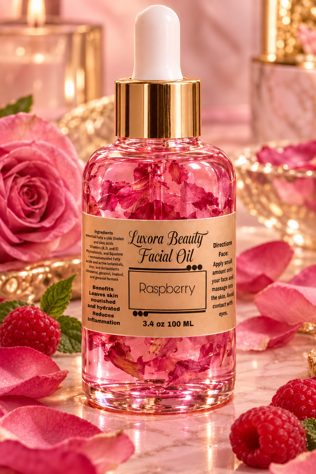 Raspberry facial oil